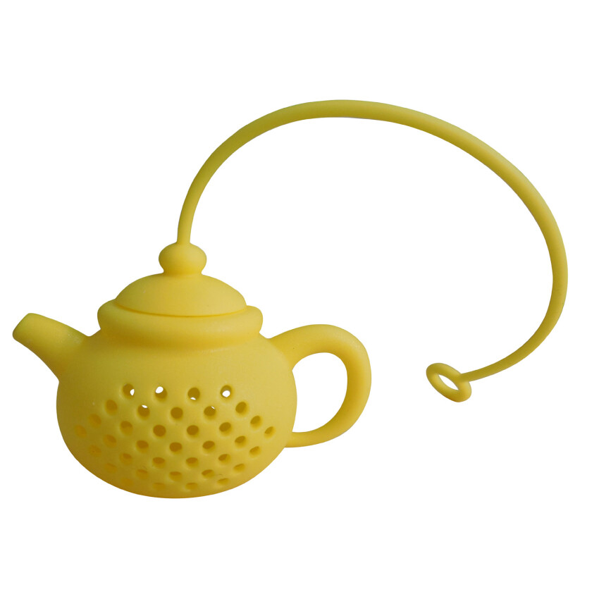 Creative teapot shape silica gel tea maker silica gel filter tea set gift silica gel tea drain