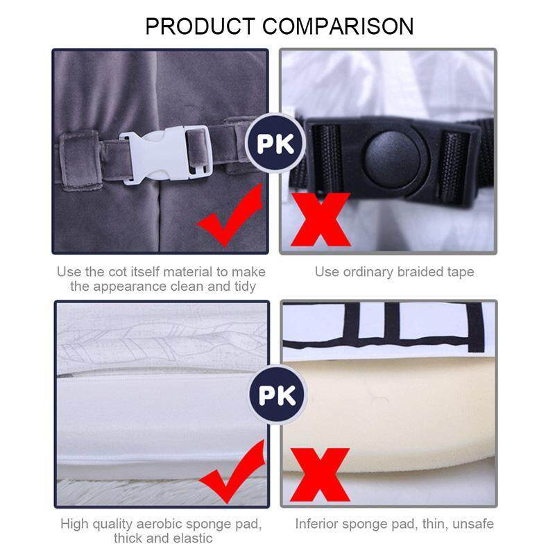 TEALP Multifunctional Baby Nest Baby Bassinet Sleep Pod//Nest Newborn Infant Co-Sleeping Portable Cribs Soft and Safe Mattress with Detachable Braided Bumper Pink Breathable Cotton 0-24 Months