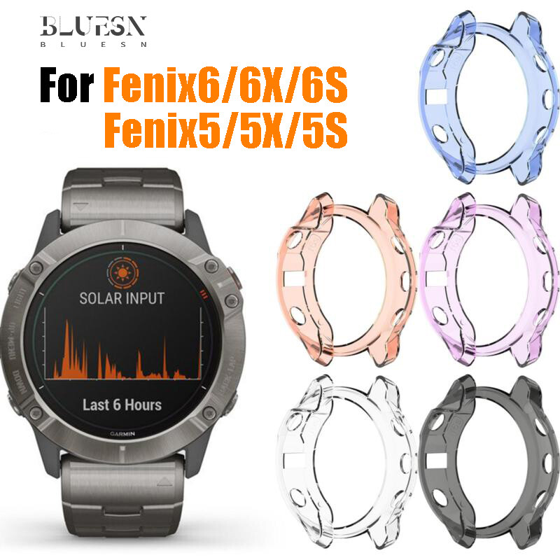 TPU Skin Protective Case Cover Shell for Garmin Fenix 6 6S 6X Watch Case With Garmin Fenix 5 5S 5X Sports Smart Watch