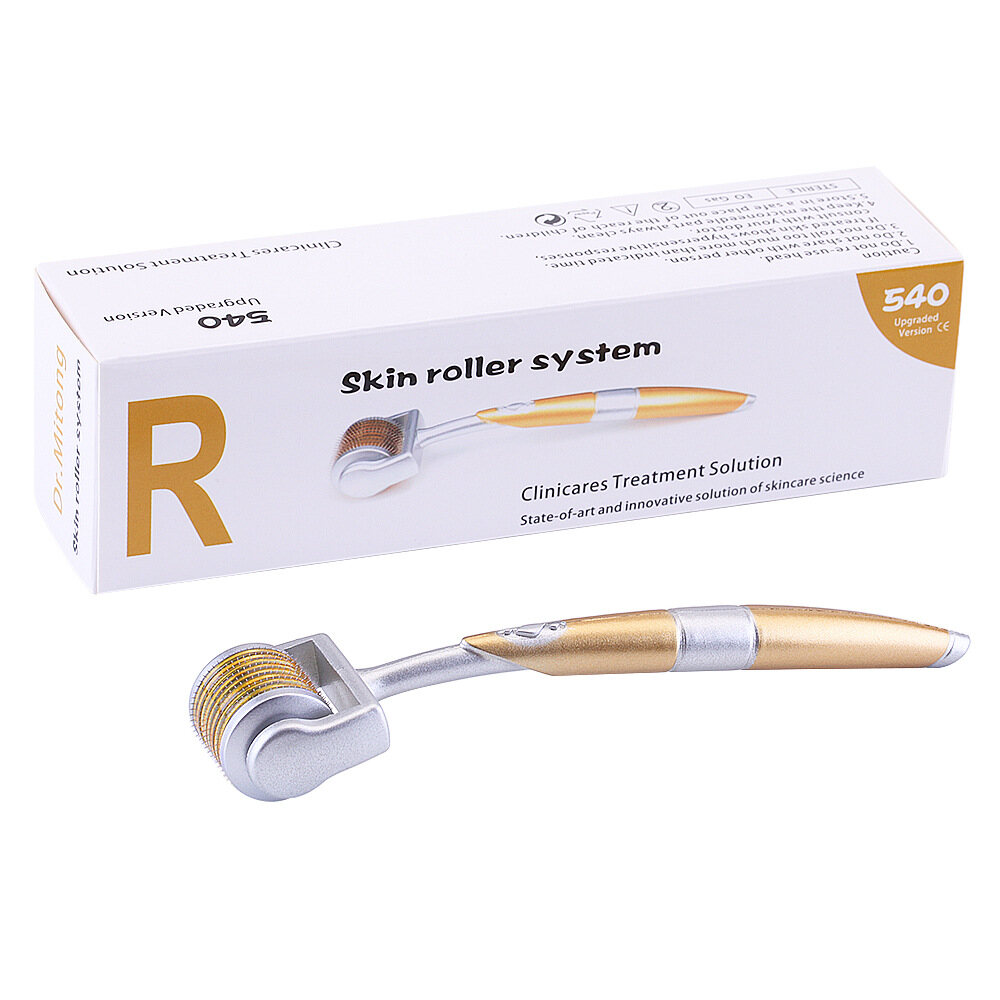 Hengfa Lina Derma Roller for Hair Growth Beard Roller Microneedle Facial Skin Care Microneedling Mesotherapy 0.2/0.25/0.3mm Titanium Tips