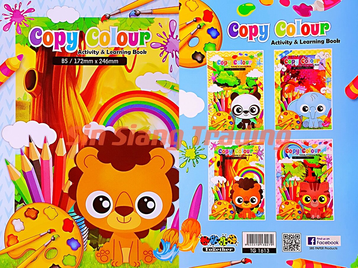 Copy Colour Activity and Learning Book B5 Kids Colouring Book Lazada