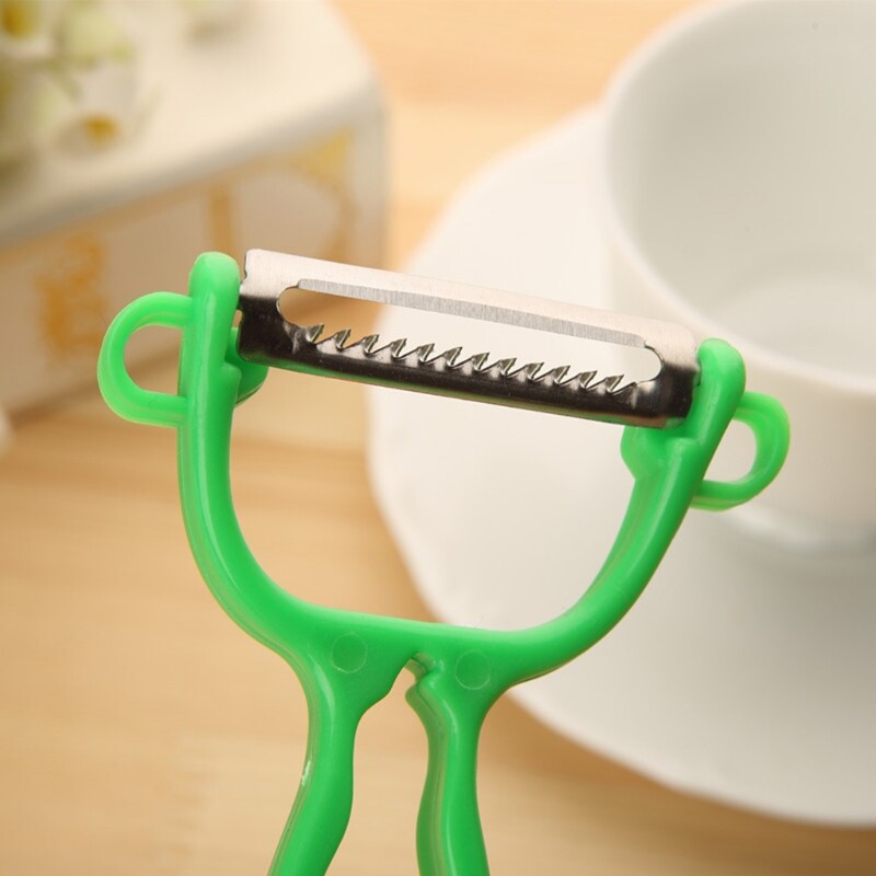 Rau đa năng Dụng cụ lột vỏ trái cây hai đầu Cutter Slicer Peel dụng cụ nhà bếp rau tiện ích vật liệu nhựa