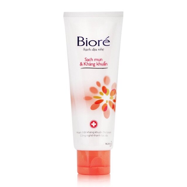 ??Sữa rửa mặt Biore sạch mụn & kháng khuẩn 100g