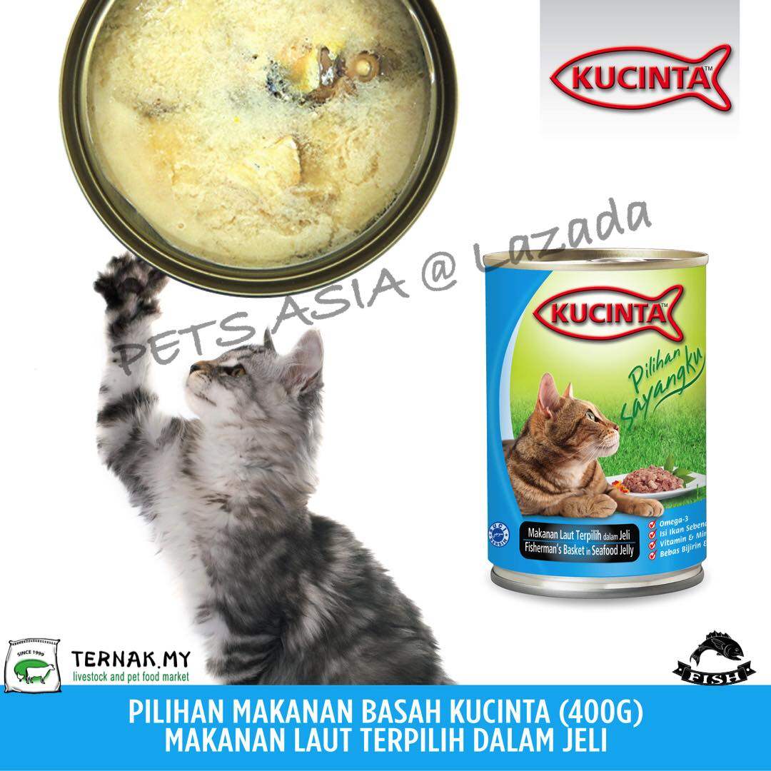 KUCINTA Cat Food (Wet) Bundle in Can 400gx12 (Available in all 5