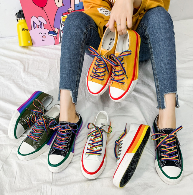 platform colorful sneakers