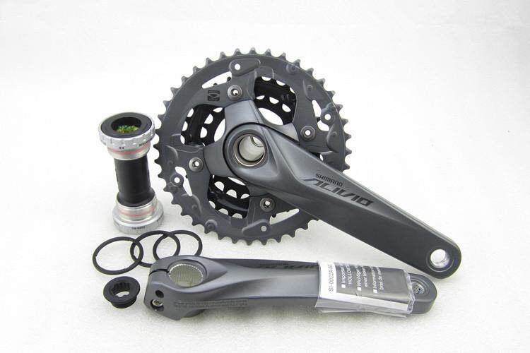 SHIMANO Alivio FC-M4050 Crank Set 9-speed 40//30//22 grey 2019 Chainsets Mountain bike