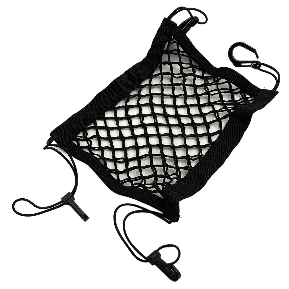 MileAuto Motorcycle Cargo Net 23cm X 30cm Nylon Mesh Storage Bag With Plastic Hooks Fast Delivery