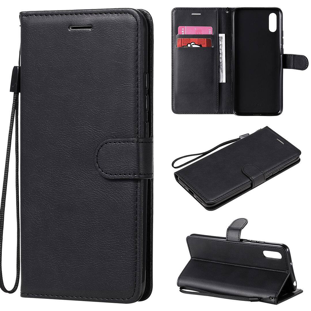 FAYANGRIES For Xiaomi Redmi 9A (6.53 ) Case, Elegant Classic Solid color Phone Casing Flip PU Leather Cover Stand Support Bracket Succinct Concise Wallet