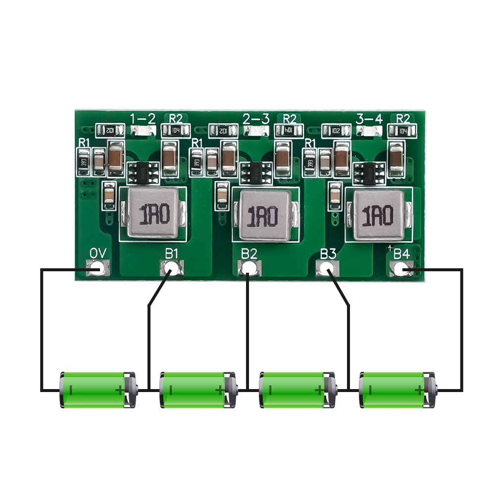 DM Bảng Cân Bằng Chủ Động Thông Dụng Pin Lithium Ternary 2-3-4S 1,3A Mô-đun Bảng Mạch Truyền Năng Lượng