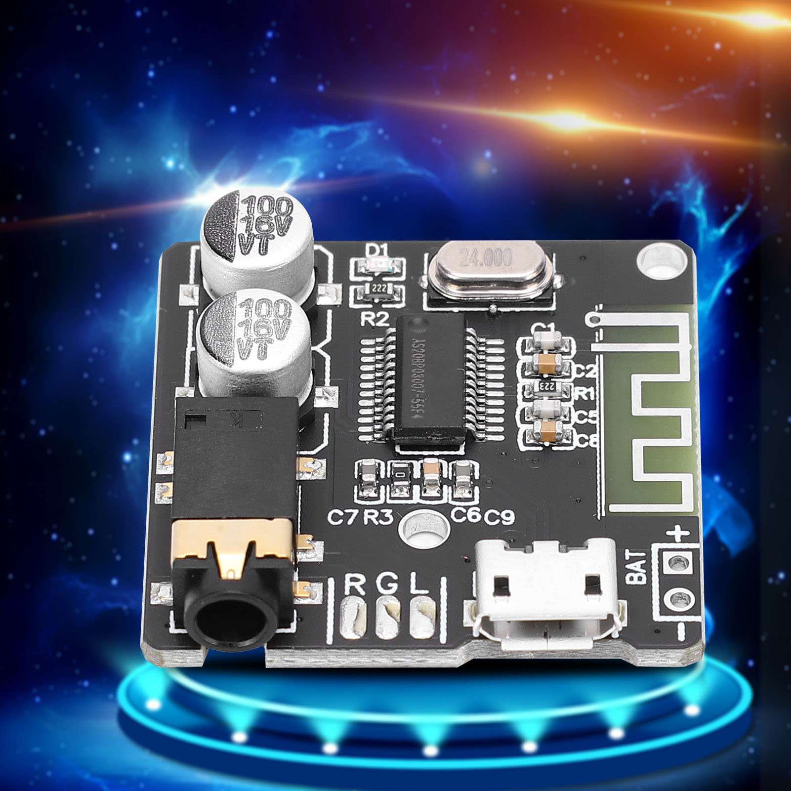 Decoder Board Bluetooth 5.0 Receiver Dual‑Channel Speaker Audio Amplifier Refit Module