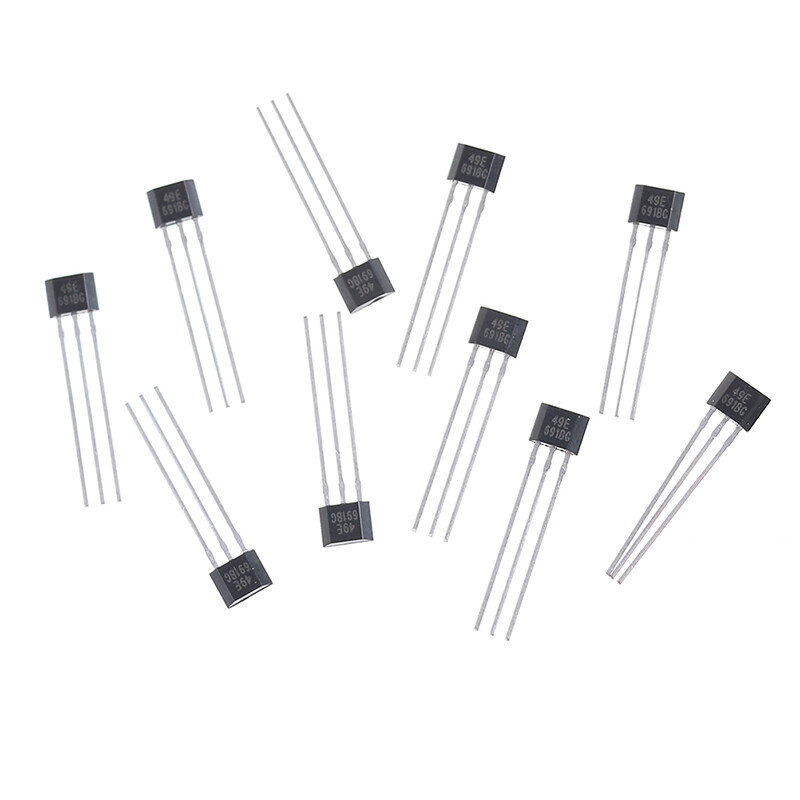 [DONGLONG]10pcs Hall element 49E OH49E SS49E linear Sensor Hall sensor