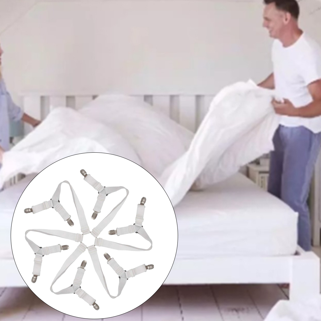 Blesiya Giường Đàn Hồi Đồ Giữ Ga Giường Kẹp Thắt Chặt Cho Khăn Trải Giường Bọc Nệm