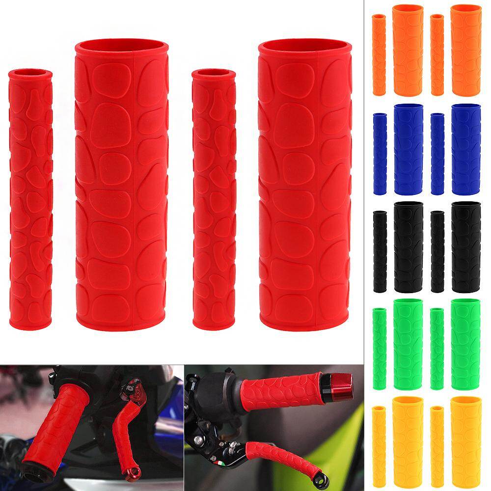 1Set Soft TRP Motorcycle Handle Grips with Pattern and Handbrake Covers for Motorcycle