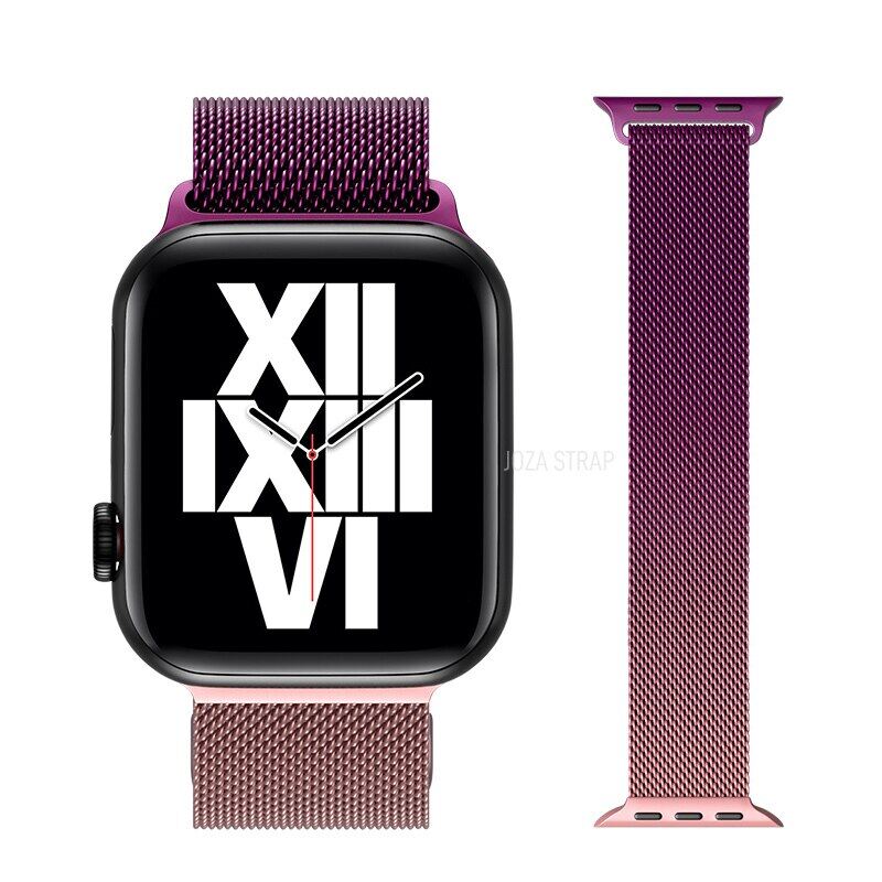 Migeet milanese colorful strap apple watch 8 7 6 se 5 4 3 stainless steel metal watchband apple watch band 49mm 41mm 45mm 38mm 40mm 42mm 44mm