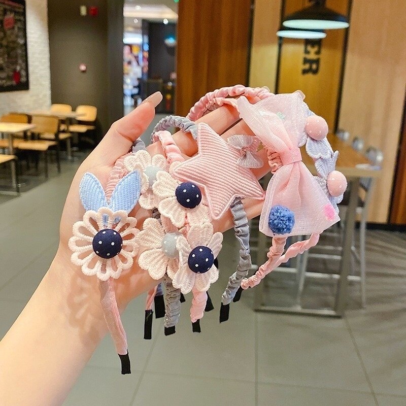 Cài Tóc Hình Nơ Hoa Dễ Thương Cho Bé Gái