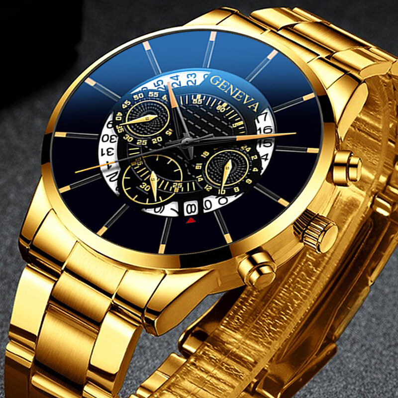 Jam POSHI Fashion Men Watch Stainless Steel Calendar Quartz Wrist Watches for Man Business Casual Luminous Original Waterproof Jam Tangan Lelaki Malaysia