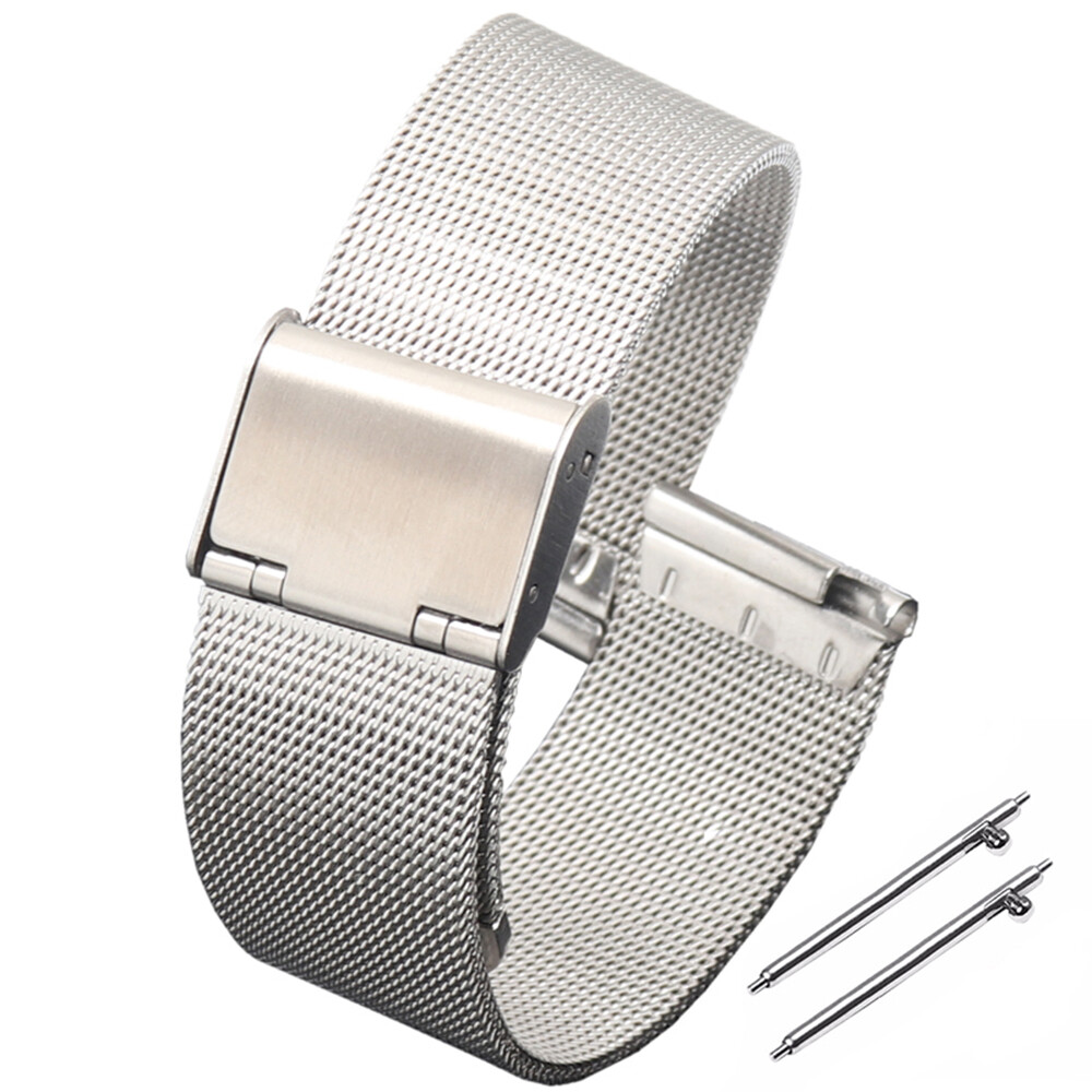 LANGLEY 0.4 Mesh Milanese Watch Band for Huawei GT 2 Strap Stainless Steel Bracelet Watch 2 Pro Magic 16mm 18 mm 20mm 22mm 24mm