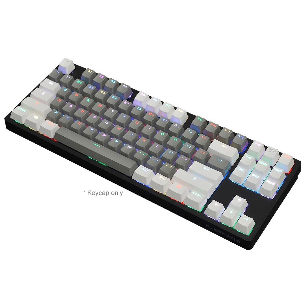 Tuosi® 87Pcs/Set Keycap Color Matching Light-proof PBT Mechanical Keyboard Keycap for Cherry Keyboard