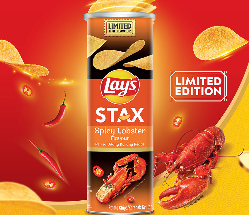 [FSC] Lay's Stax Potato Chips (Can)130gm *Limited Editon Lazada