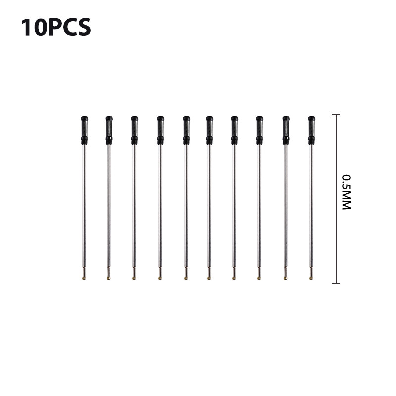 Suqing Stationery 10 pcs/lot Rotating Metal Pen Refill Special Ballpoint Pen Refill Rod Cartridge