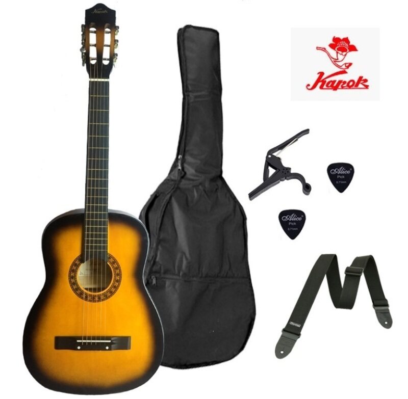Kapok Acoustic Guitar Kapok 38 Sunburst 100% Original Free Tuning & Bubble Wrap Malaysia
