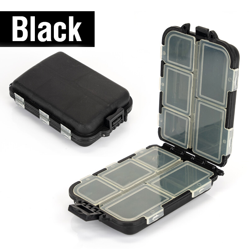 1pcs Portable Fishing Tackle Box Plastic Fishing Lure Hook Rig Bait Storage Case Organizer Container