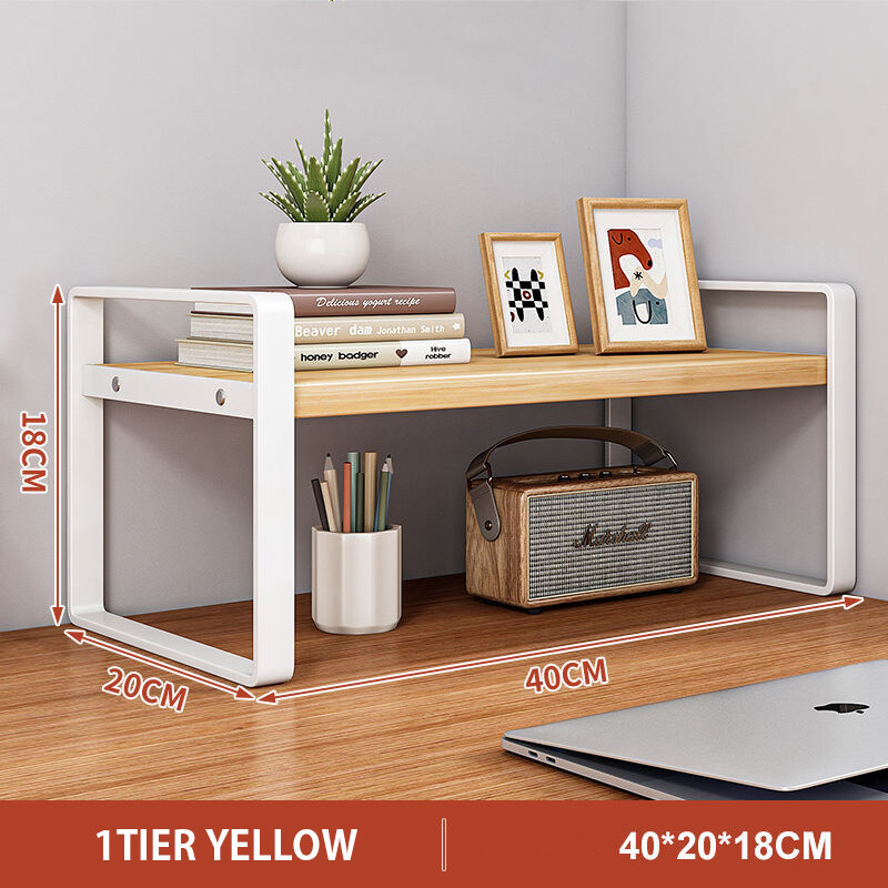 Book Rack Desk Organizer Stationery Table Shelf Magazine Document Multilayer Shelf Storage