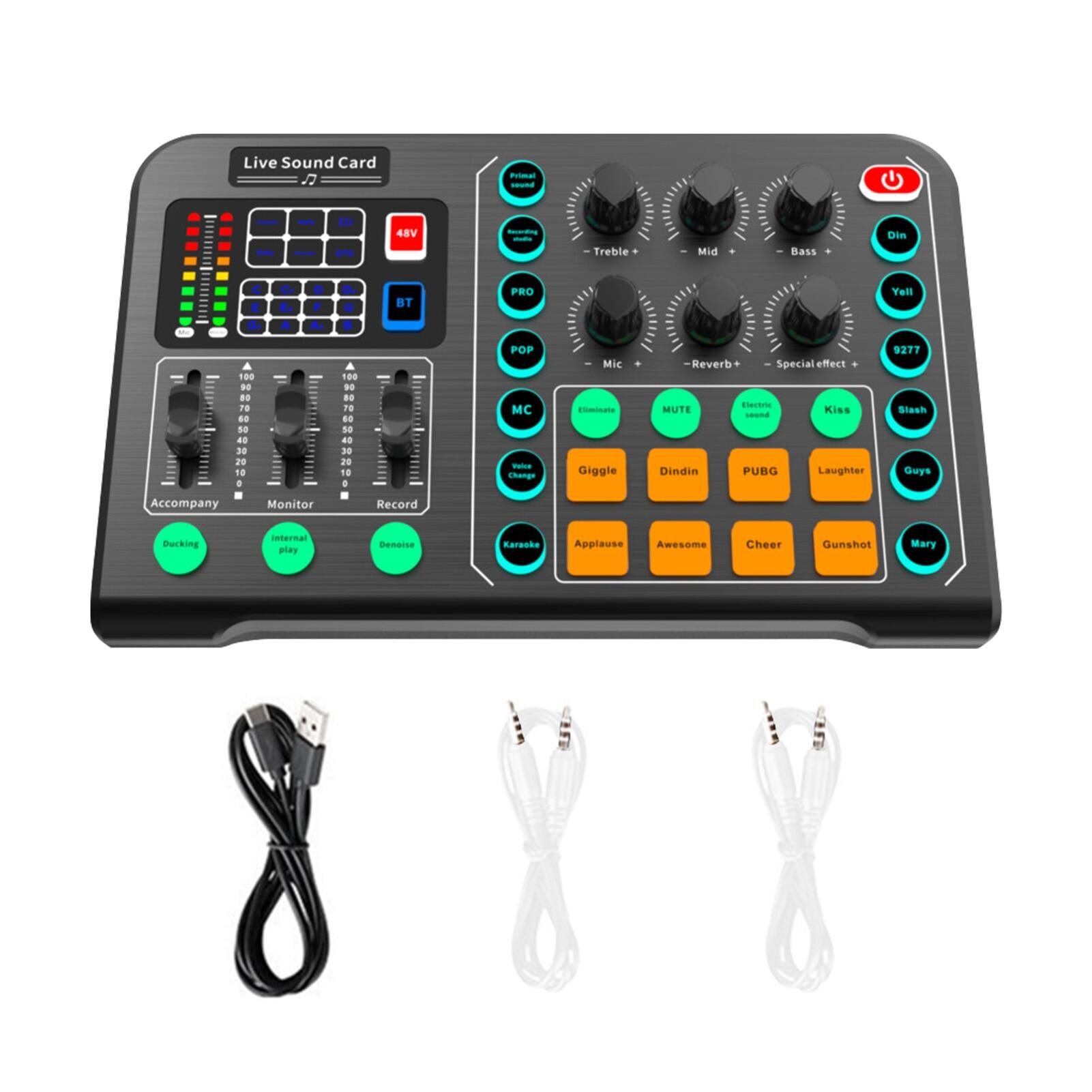 Card Âm Thanh Sống Động Bộ Trộn Âm Thanh Điều Khiển Âm Lượng Vang Chuyên