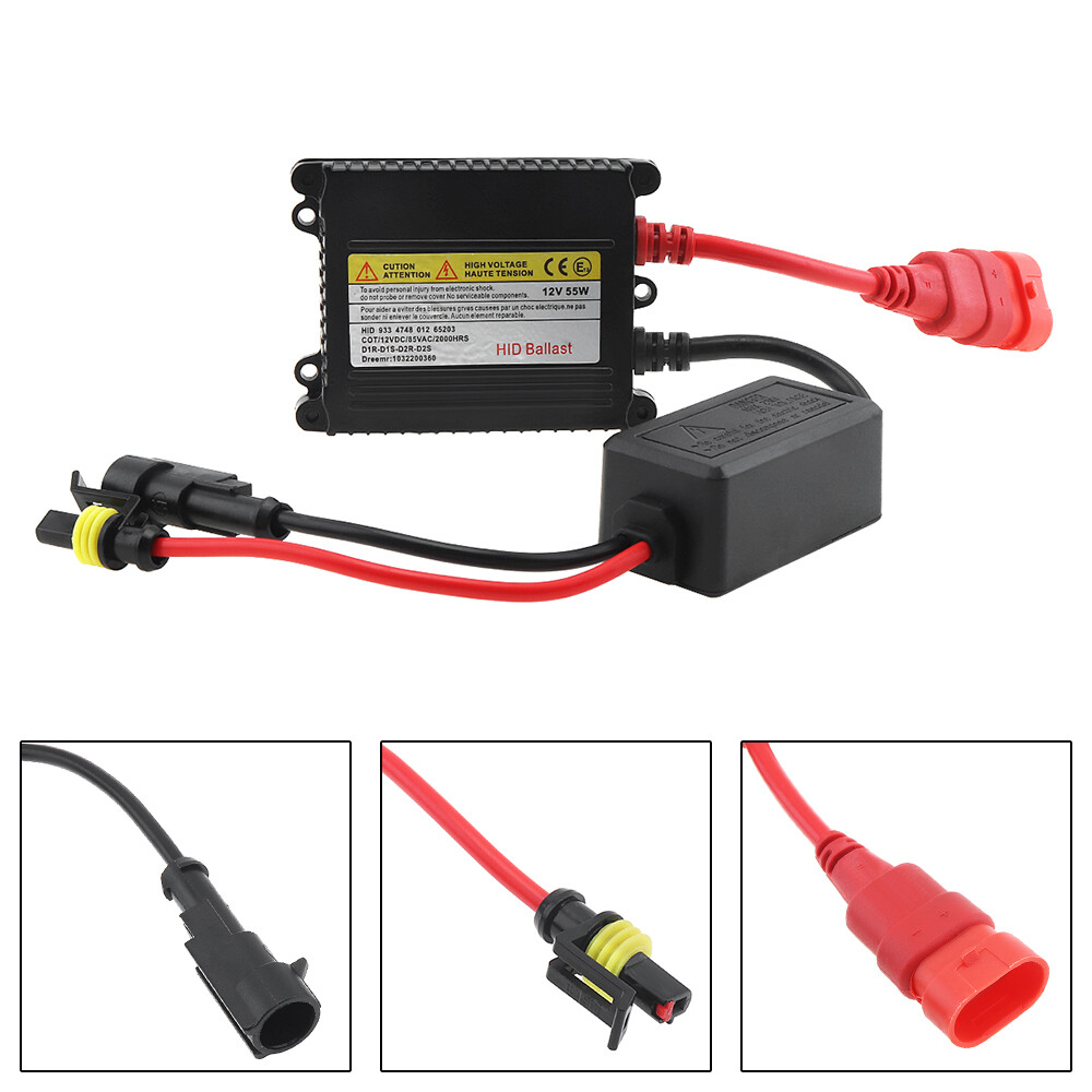 55w super slim xenon ballast dc 12v hid ballast for h1 h3 h7 h8 h9 h11 9005 9006 h4 car light control module kits xenon-ballast