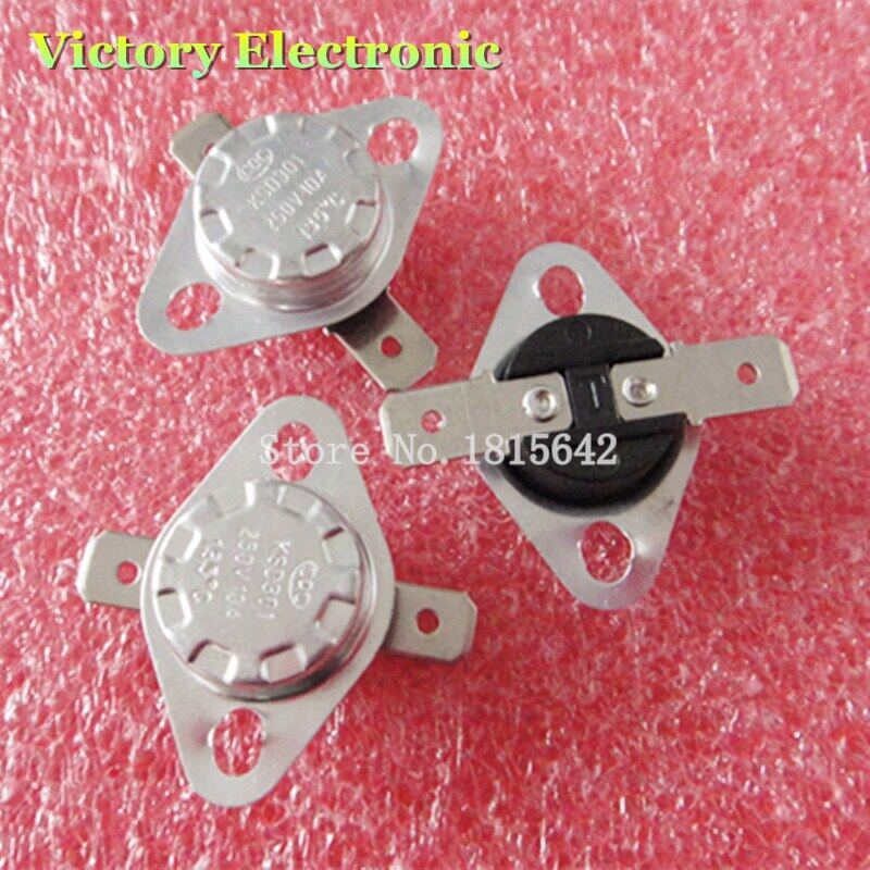 5PCS/LOT KSD301 125 Degree 250V 10A Normal Close Temperature Controlled