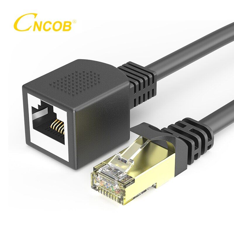 RJ45 CAT6 Extension Cable Adapter Gigabit Network Patch Cords Male to Female Compatible