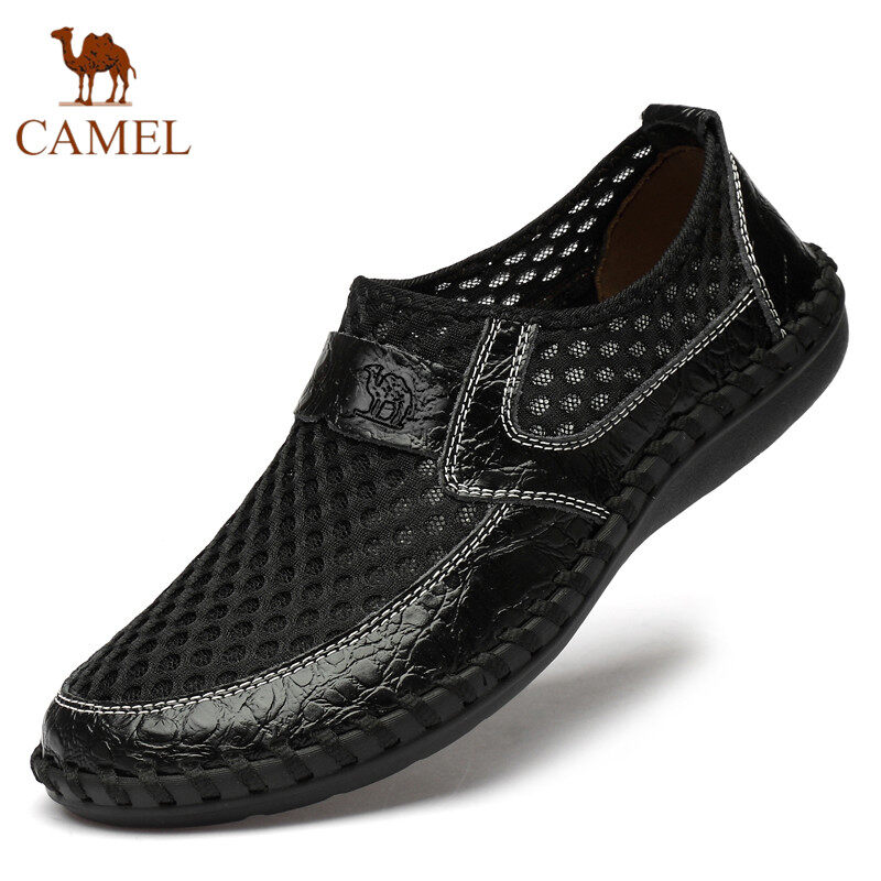 Camel Giày Đi Chơi Lưới Thoáng Khí Surface Giày Đi Bộ Giày Thể Thao Nam