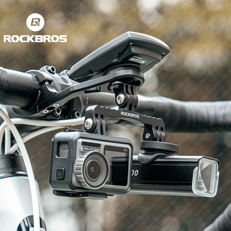 Rockbros giá ôm cho xe đạp đa chức năng mở rộng núi cho Đồng hồ tốc Độ đèn pha chủ Garmin cơ sở tiêu chuẩn phù hợp máy ảnh thể thao mở rộng cơ sở phụ kiện Nylon chống thấm nước