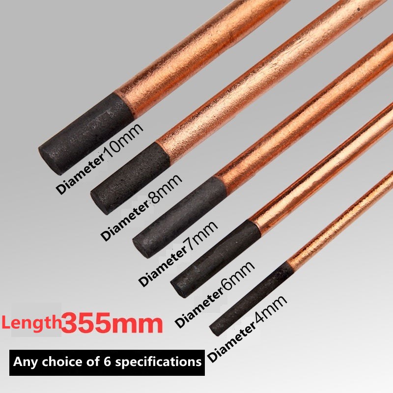 Unnicoco 5 Que Carbon Đục Hồ Quang Que Than Chì Điện Cực Hàn DC