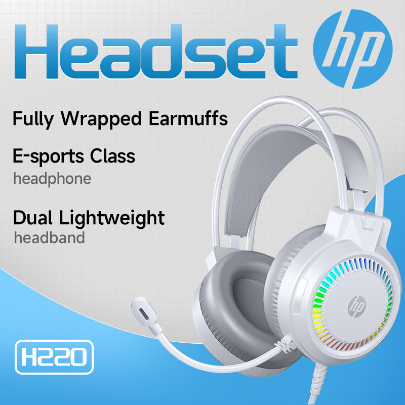HP Wired Gaming Headset - 50mm Dynamic Unit Omnidirectional Mic H220