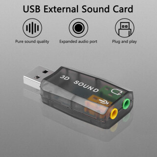 Thẻ Âm Thanh USB Ngoài Âm Thanh 5.1 Bộ Chuyển Đổi 3D Ảo Kênh Giao Diện Loa Mic 3.5Mm Cho Máy Tính Xách Tay thumbnail