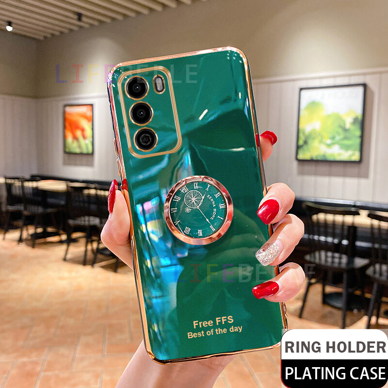 LIFEBELLE Ốp Cho Xiaomi POCO M3 Ốp Có Giá Đỡ Nhẫn Đeo Ngón Tay, Ốp Điện Thoại Nữ Chống Sốc Mạ Sáng Bóng Siêu Mỏng Sang Trọng Ốp Bảo Vệ Điện Thoại Di Động Chống Sốc Silicon TPU Mềm