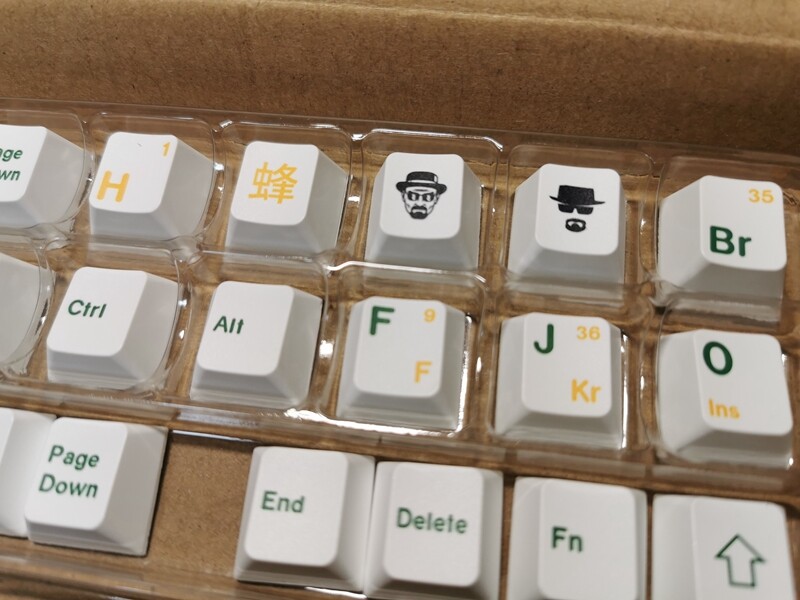 【Keycap Only】Heisenberg Theme Keycap Cherry Profile PBT Sublimation Keycaps For Cherry MX Switch Mechanical Keyboard Keychron/RK61/GK61/Anne Pro 2