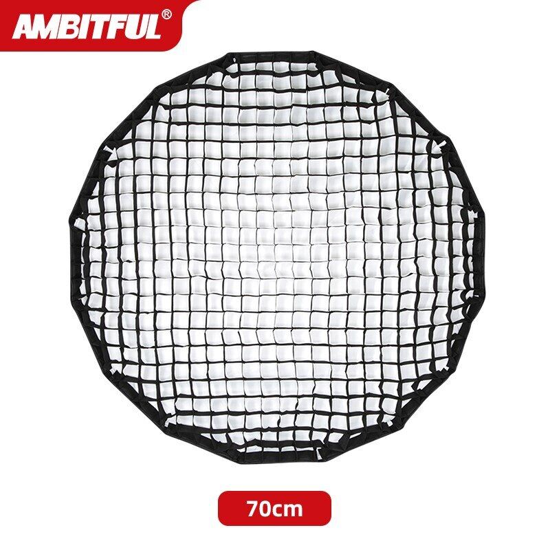 60cm 70cm 90cm 120cm deep parabolic softbox honeycomb grid for godox qr-p70/qr-p90/qr-p120 p90l p90h p120l p120h