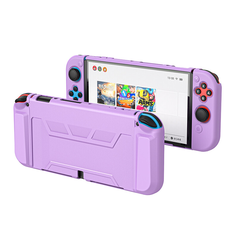 Ditour công tắc mới OLED trường hợp cho bộ chuyển đổi Nintendo OLED Cover quay lại chuyển đổi OLED TPU NS OLED chơi game Vỏ bảo vệ