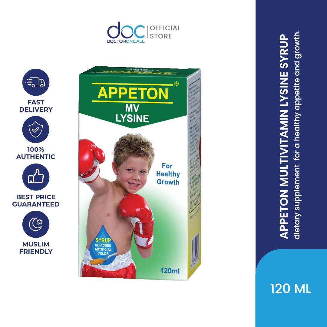 Appeton Multivitamin Lysine Syrup 120ml Lazada