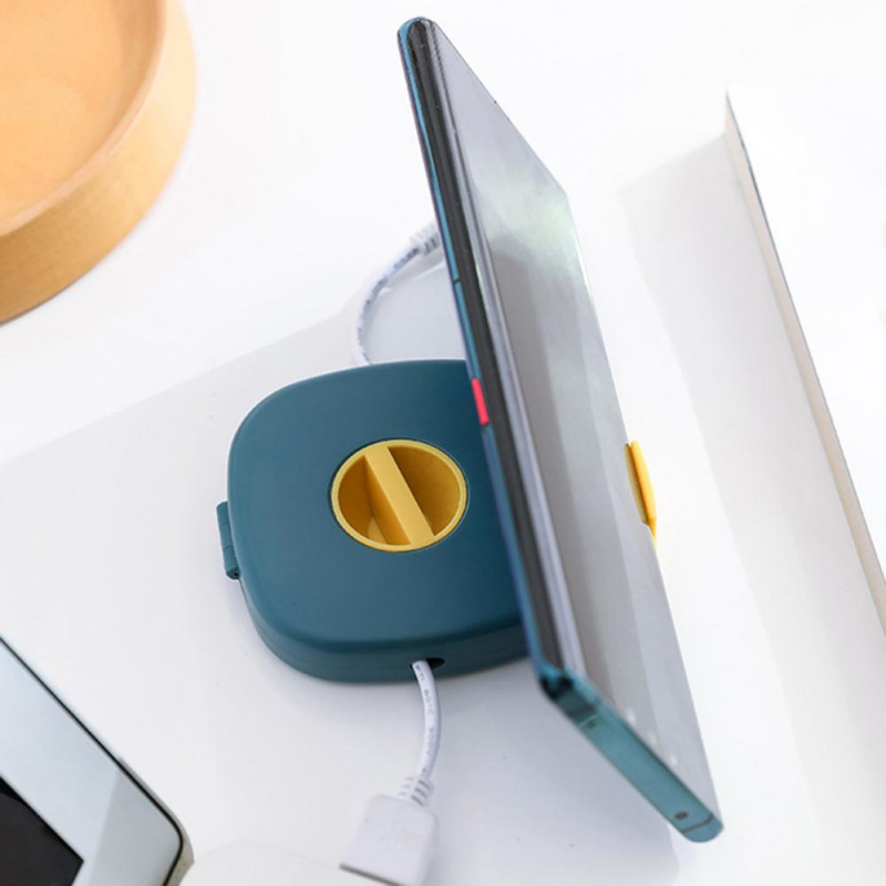 Máy Cuộn Cáp Di Động Máy Cuộn Tai Nghe Có Thể Xoay Mở Rộng Hộp Đựng Cáp Dữ Liệu USB Hộp Đựng Tai Nghe Dây Sạc Cho Văn Phòng Du Lịch