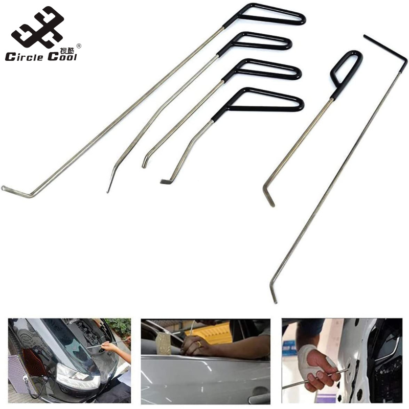 Circle Cool 1 Set Stainless Steel Auto Body Dent Repair Tool Hail Damage Removal Hammer For Car Door Dings Repair