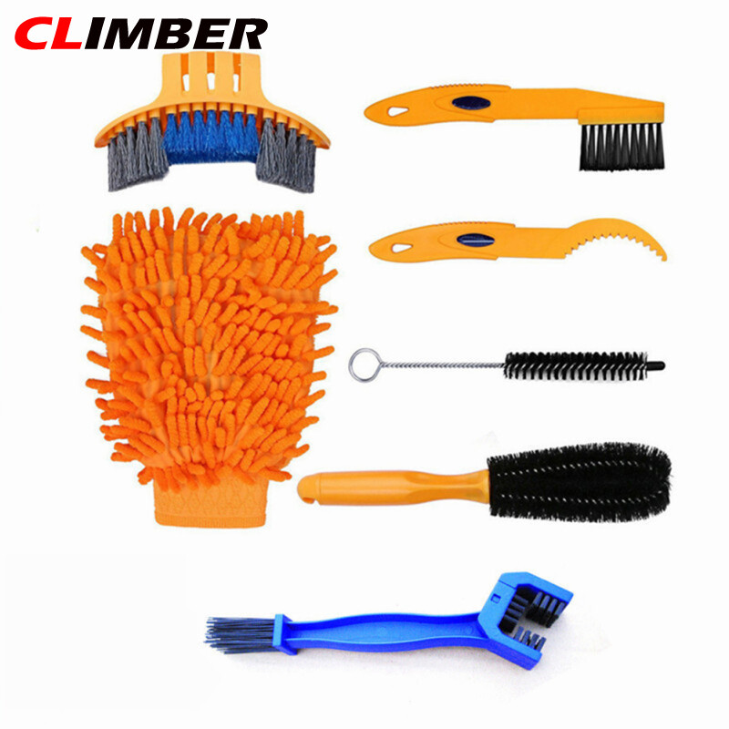CLIMBER Portable Bicycle Cleaner Set MTB Cleaning Brush Chain Cleaner Outdoor Riding Bicycle Cleaning Kit