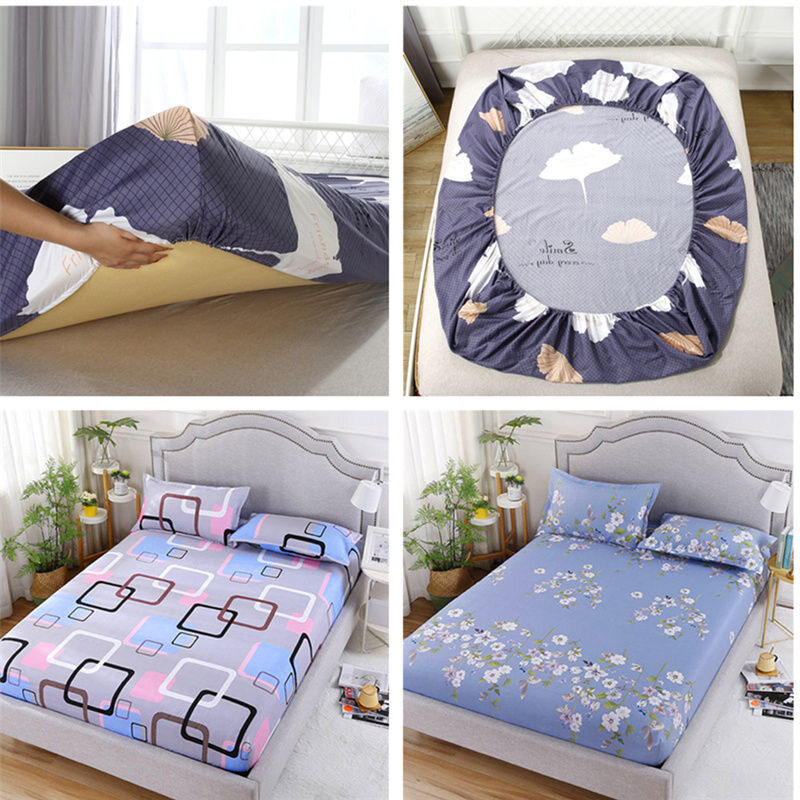 3 in 1 Queen King Single Premium Cotton Fitted Bedsheet Set