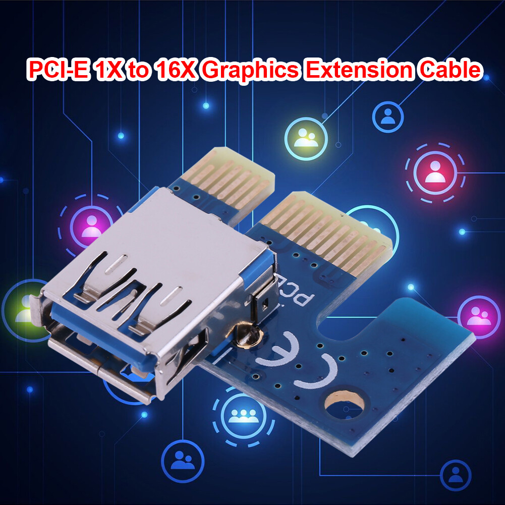 PCIe X1 Adapter PCI E 1X to USB 3.0 Female for PCI Express Riser Mining
