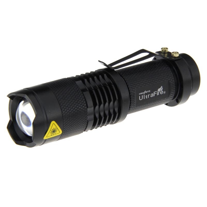 {hot} Ultrafire Mini SK68 Flashlight White light XR-E Q5 LED Flashlight Zoom Torch Lantern LUZ Bulb(1x14500/AA)