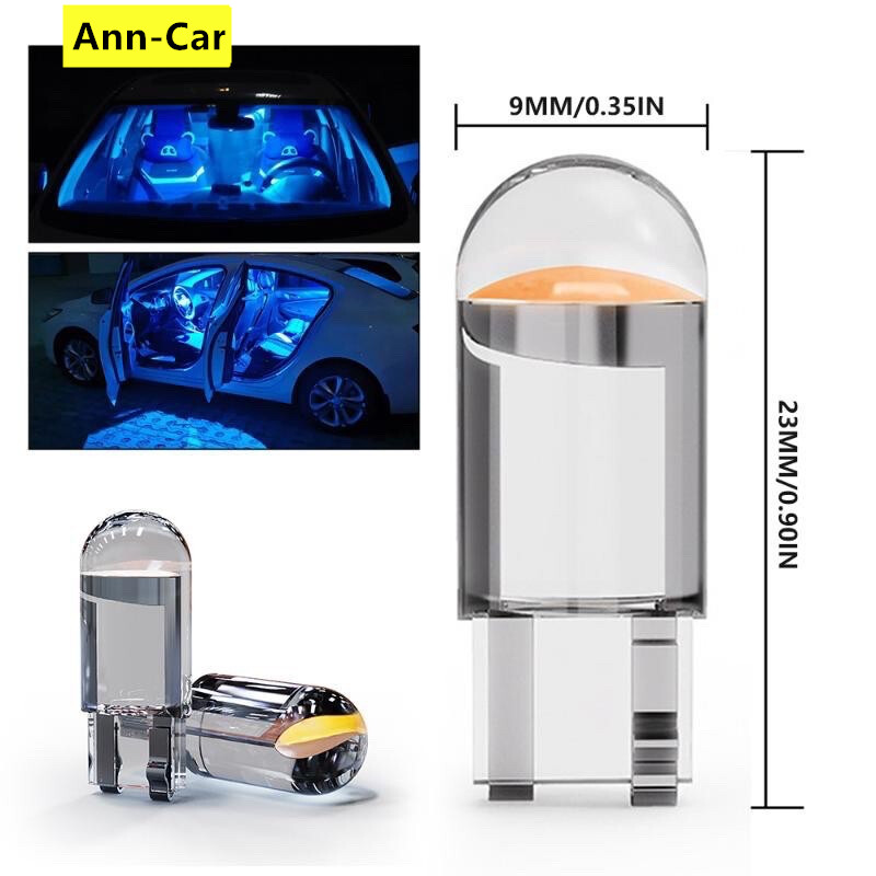 AnnCar 】1PC COB T10 12V LED W5W WY5W LED Car Dome Light Car Door Light