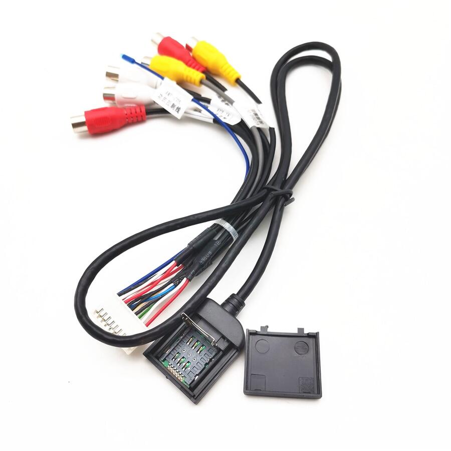 20pin Extended Interface RCA AUXIN/OUT Cable SIM Slot FOR Android