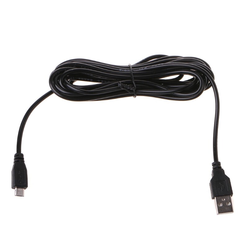 Bộ Chuyển Đổi Cáp Nguồn DVR Camera Xe Hơi 3.5M, Đầu Ra Camera Hành Trình Mini Micro USB 5V/2A